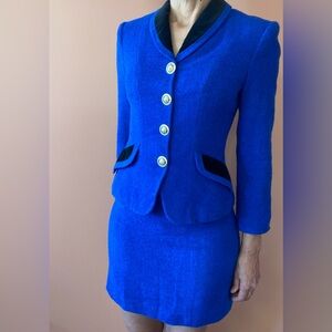RARE VTG Skirt Suit Lion Head Buttons, Georgiou Studio